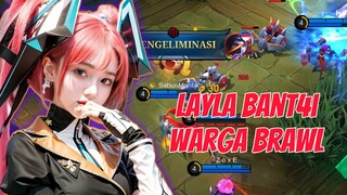 Aksi Layla Barbar di Brawl