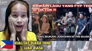 AKU BUKAN JODOHNYA - TRI SUAKA (COVER) ZIDAN, ANGGA CANDRA, ADLANI RAMBE || Filipina Reaction