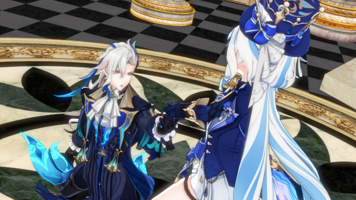 [Genshin Impact MMD]Cendrillon｢Navilet×Funina｣