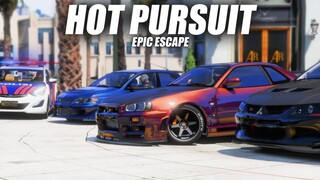 HOT PURSUIT ! PENYELAMATAN EPIC ! DANA UNTUK REBUILD R34 !! GTA V ROLEPLAY