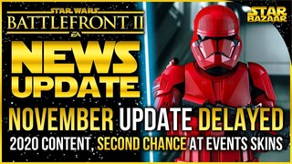 Battlefront Update | Content In 2020, Event Skins Returning, DELAYED Content, December Will Be HUGE