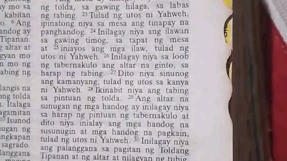 Pang Araw Araw na Talata      Exodus 40:22-33