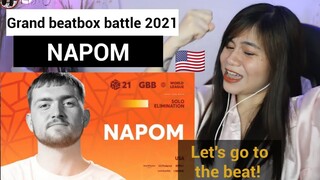 NaPoM 🇺🇸 I GRAND BEATBOX BATTLE 2021: WORLD LEAGUE I Solo Elimination I FILIPINA REACTION