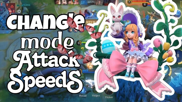 Highlight MLBB | Nyobain Chang'e Attack Speed 😜🥵 auto bantai