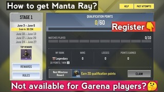 Cod mobile championship 2021 registration | How to get Manta Ray? Available for garena?