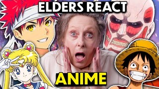 Elders React To Popular Anime! (One Piece, Hunter X Hunter, Naruto, Attack On Titan) | React