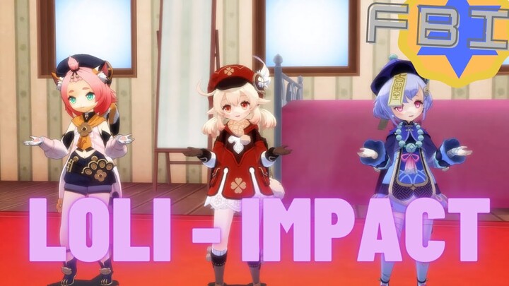 THE LOLIS OF GENSHIN (KLEE, QIQI, DIONA) INSIDE THE FAVONIUS  DETENTION ROOM - GENSHIN IMPACT - MMD