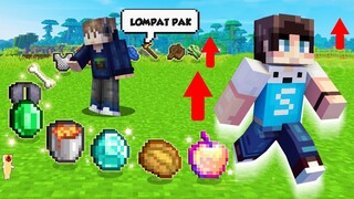 MINECRAFT TAPI TIAP LOMPAT KITA DAPET BARANG OP!!!