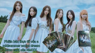 Phiên bản thực tế của a midsummer nmixx dream lomo card của NMIXX.