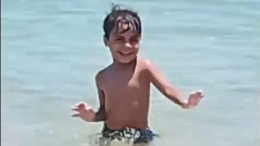 The joy of a child seeing the sea
