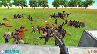 Survive in Zombie Siege. Animal Revolt Battle Simulator