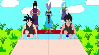 Goku vs Vegeta Race x bulma x chi chi funny Sus Moments 😂😂😂🤣🤣🤣