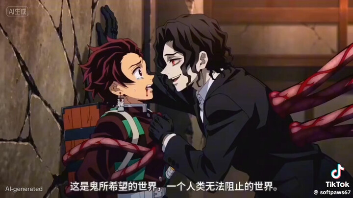 Muzan’s lick… little Tanjiro shattered effortlessly.