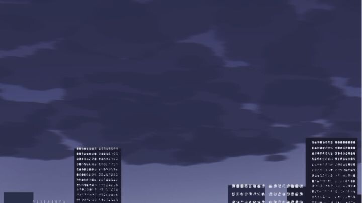 City Under the Moonlit Rain 🌕🌧️