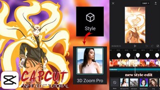 CAPCUT NEW STYLE ( 3D ZOOM PRO ) ANIME EDIT TUTORIAL