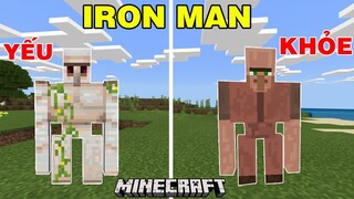 KHI DÂN LÀNG TRỞ THÀNH IRON MAN BẢO VỆ NHÀ THÌ SẼ NTN || TRONG MINECRAFT