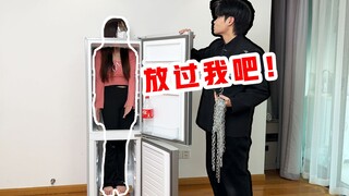 侠客红尘：女友为了出门能有多拼？竟用凳子做出轮滑鞋！