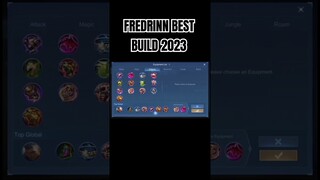 FREDRINN BEST BUILD 2023 #shorts #mlbb