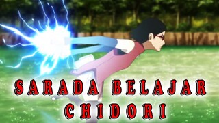 SARADA BERLATIH CHIDORI DENGAN SASUKE | REACTION ANIME BORUTO EP. 200