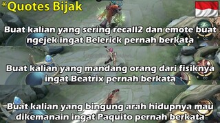 Quotes Hero kata bijak buat kalian sadar diri || Kata motivasi mobile legend