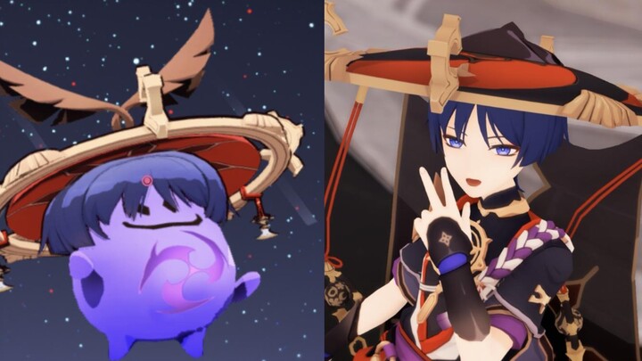 [Genshin Impact MMD] Lan San San ⚡CH4NGE Na La Scrigger, adalah teman baik Lan Na Luo