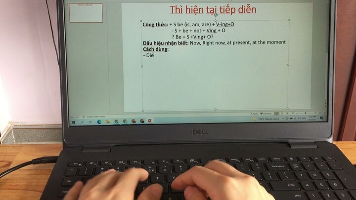 Thì hiện tại tiếp diễn trong tiếng Anh