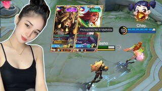 BABAENG TOP PH MATHILDA nakasama ko sa rank game - Masho ML