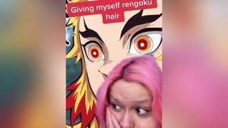 greenscreen NEW HAIR anime kny demonslayer rengoku kyojurorengoku hairtransformation InTheHeightsCh