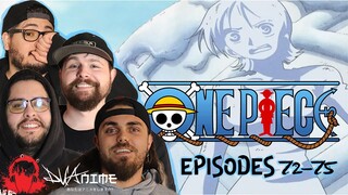 BAND REACTS: ONE PIECE EP 72-75 REACTION | FIRST TIME WATCHING ONE PIECE ANIME | MR. 3 ATTACKS!