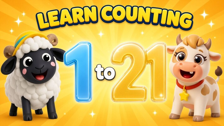 Count 1 to 20 Song for Kids | Learn to Count to 21 | WoollyMooTv