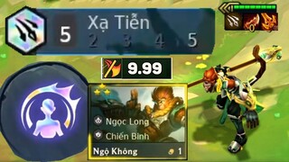 VẢ CHOÁNG NHƯ H.A.C.K VỚI NGỘ KHÔNG 5 XẠ TIỄN - TƯỚNG 1 VÀNG MẠNH NHẤT DTCL 7.5