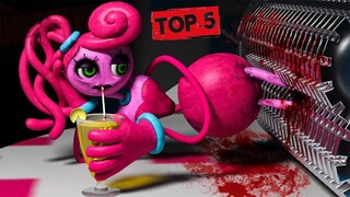 MOMMY LONG LEGS TOP 5 GRINDER DEATH | Poppy Playtime Chapter 2 Animation Compilation