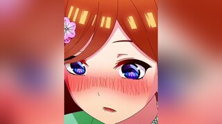 Nakano Miku Kawaii 💙anime animewallpaper miku fyp foryoupage