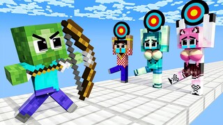 Monster School : Baby Zombie Love Curse Zombie Girl but Good - Sad Story - Minecraft Animation