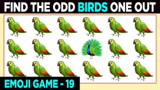 Amazon Parrot Odd One One If You Are A Genius Emoji Games No 19 | Find The Odd Emoji One Out