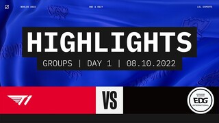 Highlights T1 vs EDG [Vòng Bảng - Ngày 1 - CKTG 2022][08.10.2022]