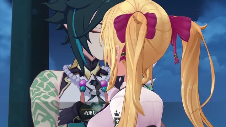 [Genshin Impact /Fan-Made] Golden Goofball couldn’t resist attacking Xiao at first sight! Cursed by 