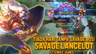 LANCELOT SAVAGE LAGI ! GAMEPLAY SAVAGE SETIAP HARI GA ADA OBAT - Mobile Legends