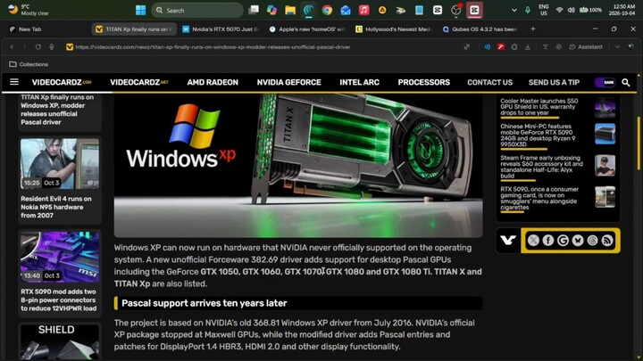 TITAN Xp finally runs on Windows XP
