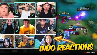INDO PRO PLAYERS and STREAMERS REACTION on ECHO vs RRQ M4. . . 😮