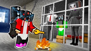 JJ LOCKED his FAMILY in JAIL! ? How do you save MIKEY TV MAN in Minecraft - Maizen