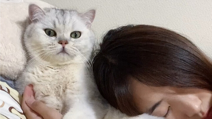 When you’re sleeping on your cat and you’re not sleeping properly…