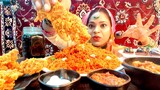 Hot n Spicy 🔥 MUKBANG [ 2X fried rice, KFC chicken, spicy chicken gravy with cupcakes ] Eating Asmr