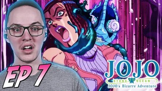 WHO IS THE STAND USER?! | JoJo's Bizarre Adventure: Stone Ocean Part 6 Episode 7 REACTION/REVIEW