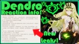 New Dendro Reaction Information! | Genshin Impact Leaks