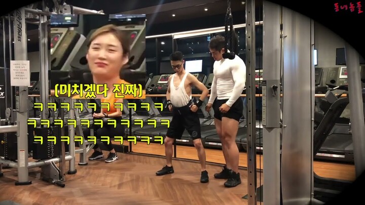 funny gym prank korea series (Eng Sub) #5