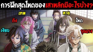 การฝึกสุดโหดของเสาหลักมีอะไรบ้าง !? [ ดาบพิฆาตอสูร ] - OverReview