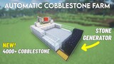 Simple Automatic Stone Farm in Minecraft Bedrock 1.19 NEW