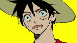 【海贼王/手书】一公斤王路飞