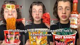 Asmr Mukbang Spicy noodles,blue takis,red takis and more spicy